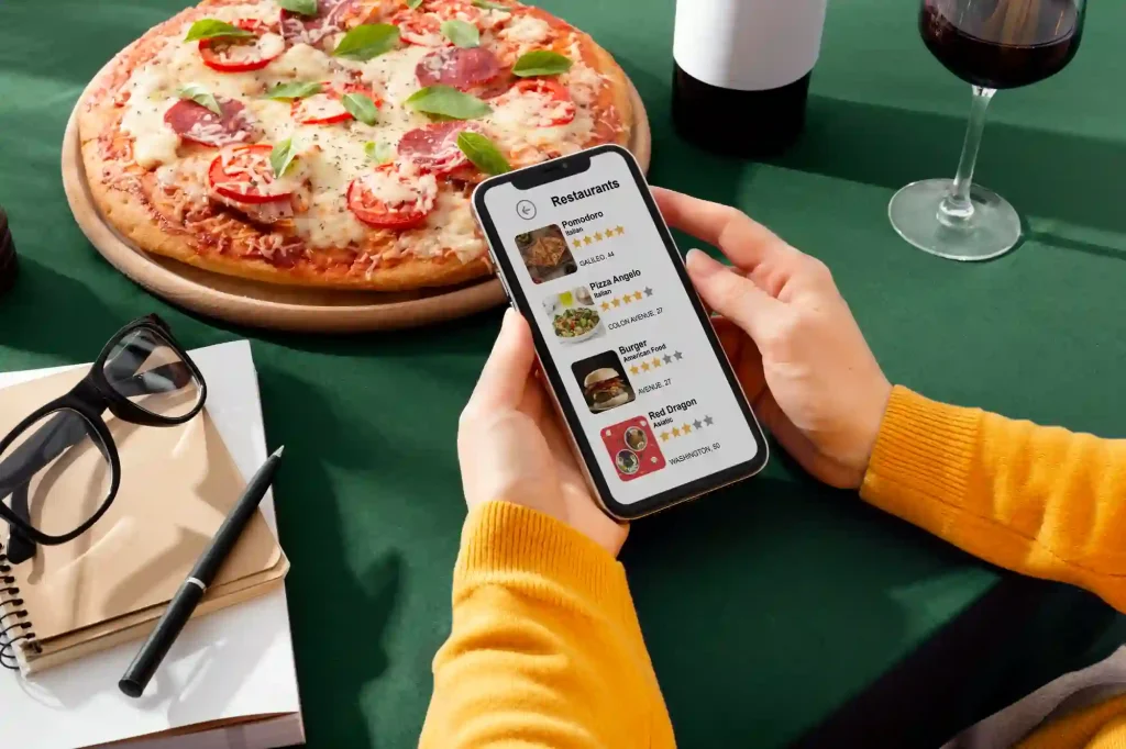 Online pizza delivery